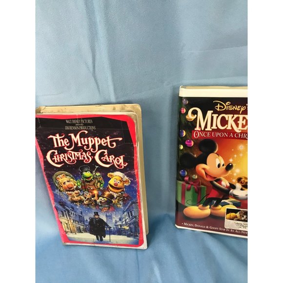 Mickeys once upon a Christmas and the muppet Christmas  Carol vhs - Picture 2 of 7